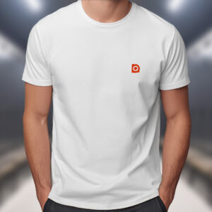 T-Shirt DQ Blanc. DQ Orange