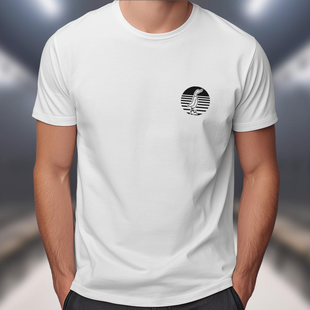 T-Shirt DQ Blanc. DQ Canard